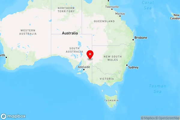 Devonborough Downs,South Australia Region Map