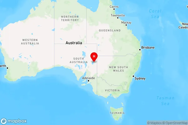 Frome Downs,South Australia Region Map