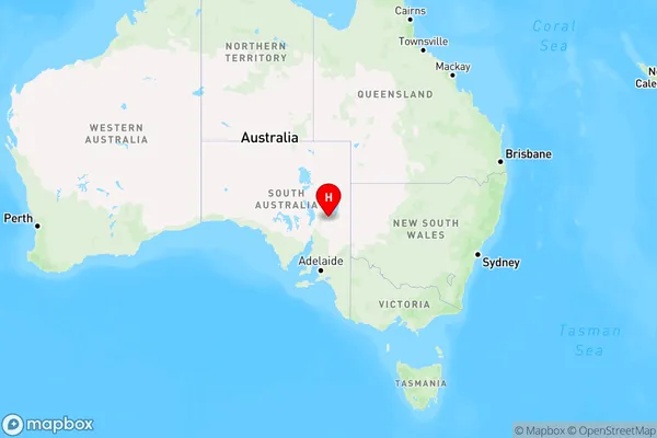 Martins Well,South Australia Region Map