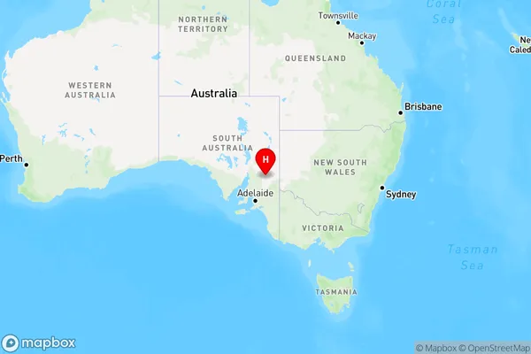 Pualco Range,South Australia Region Map