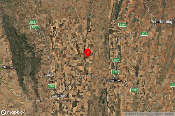 Caltowie North,South Australia Satellite Map