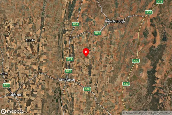 Belalie North,South Australia Satellite Map