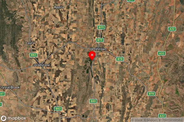 Bundaleer North,South Australia Satellite Map