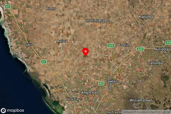 Fischer,South Australia Satellite Map