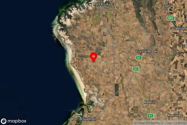 Wandearah West,South Australia Satellite Map