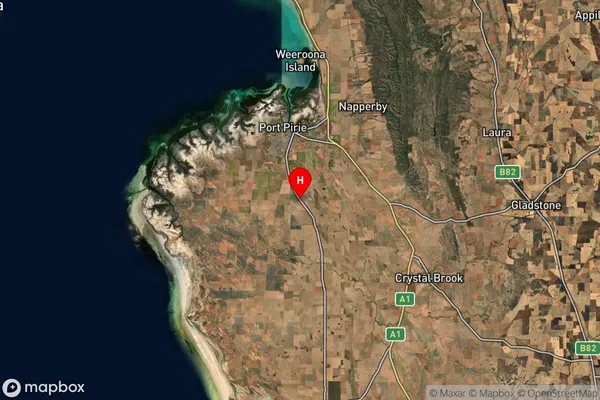 Pirie East,South Australia Satellite Map