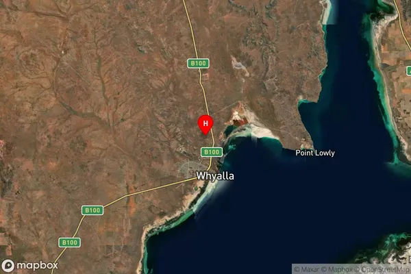 Whyalla Barson,South Australia Satellite Map