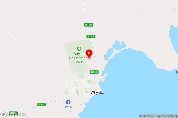 Whyalla Barson,South Australia Area Map