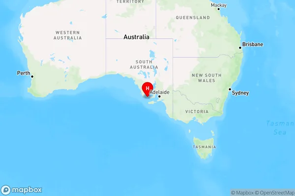 Wedge Island,South Australia Region Map