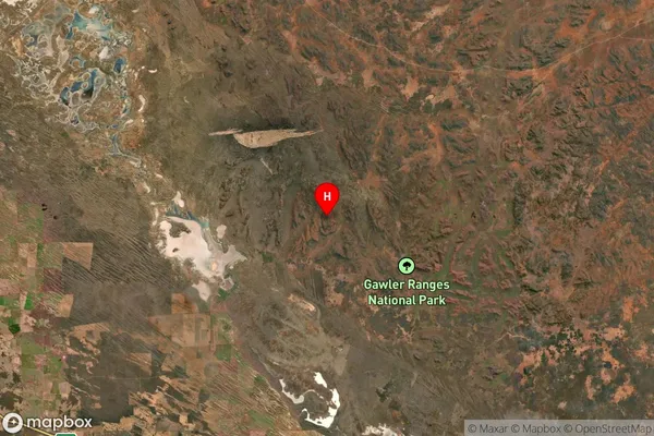 Gawler Ranges,South Australia Satellite Map