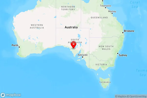 Gawler Ranges,South Australia Region Map