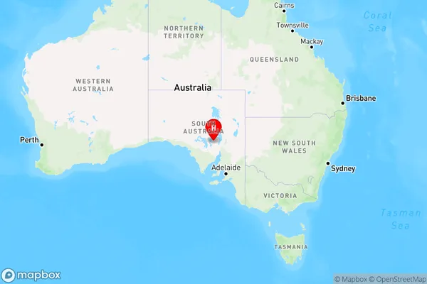 Oakden Hills,South Australia Region Map