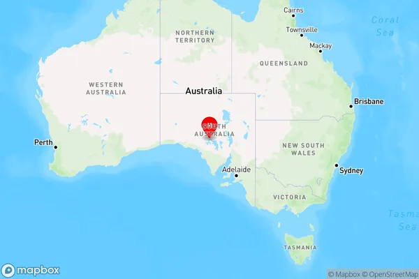 Lake Harris,South Australia Region Map