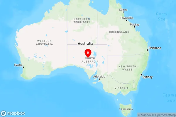 Mcdouall Peak,South Australia Region Map