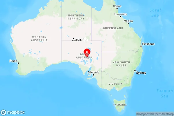 Roxby Downs Station,South Australia Region Map