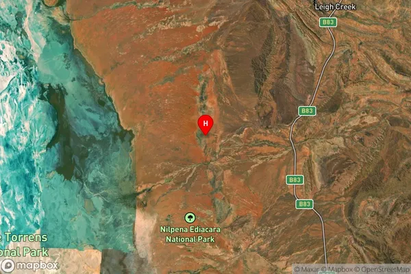 Ediacara,South Australia Satellite Map