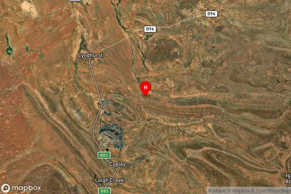 Leigh Creek Station,South Australia Satellite Map