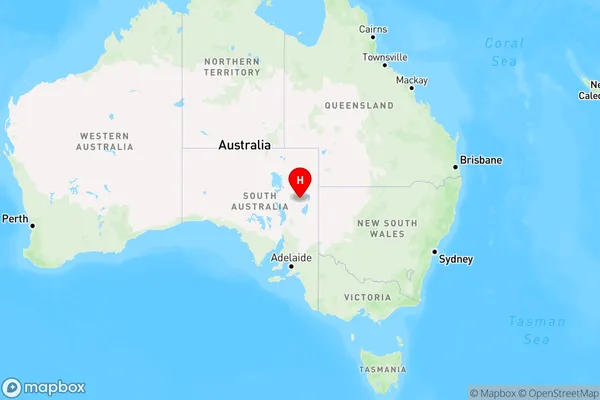 Mount Freeling,South Australia Region Map