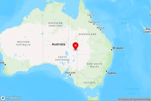 Strzelecki Desert,South Australia Region Map