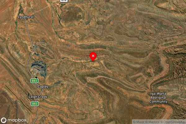 Burr Well,South Australia Satellite Map