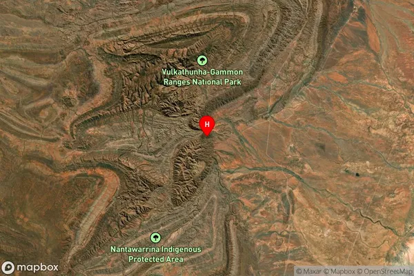 Gammon Ranges,South Australia Satellite Map