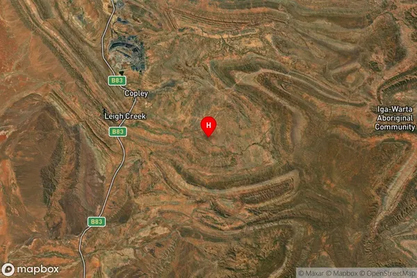 North Moolooloo,South Australia Satellite Map