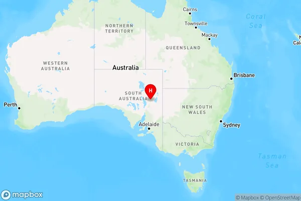 Pinda Springs,South Australia Region Map