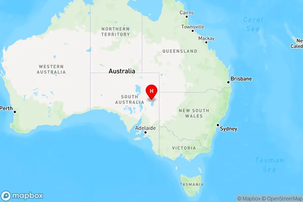 Wooltana,South Australia Region Map