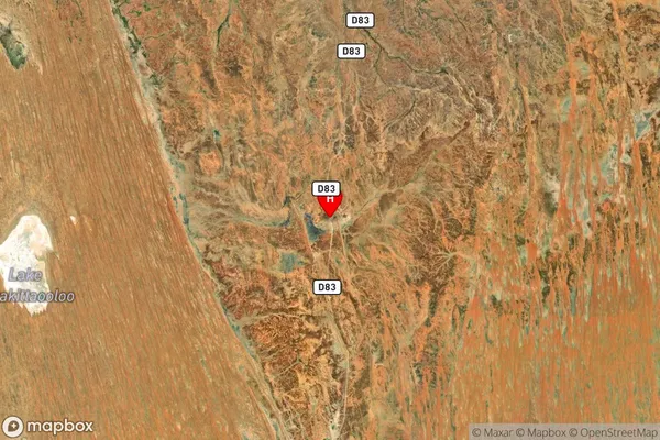 Mungeranie,South Australia Satellite Map