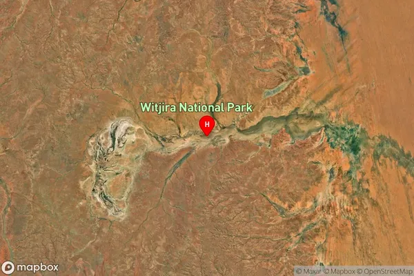 Witjira,South Australia Satellite Map