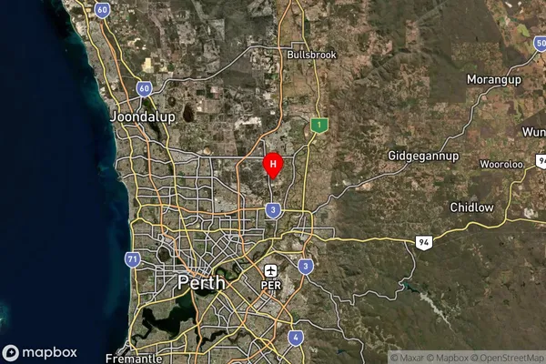 Brabham,Western Australia Satellite Map