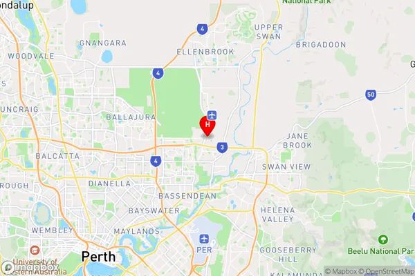 Dayton,Western Australia Area Map