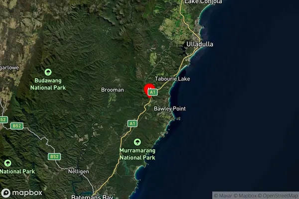 Termeil,New South Wales Satellite Map