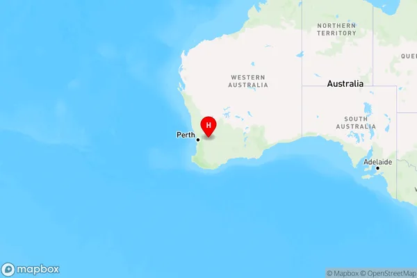 Doodenanning,Western Australia Region Map