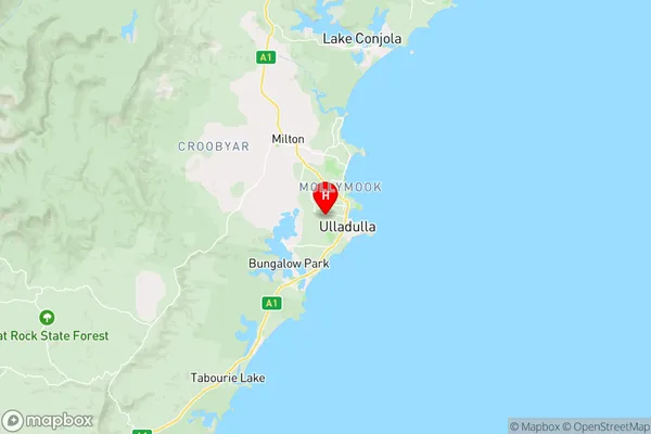 Ulladulla,New South Wales Area Map