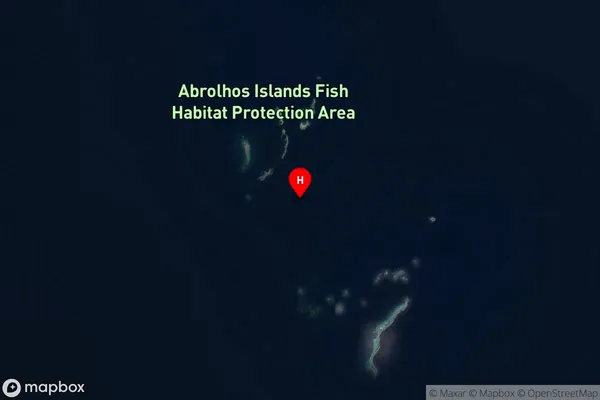 Houtman Abrolhos,Western Australia Satellite Map