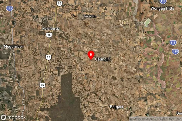 Carani,Western Australia Satellite Map