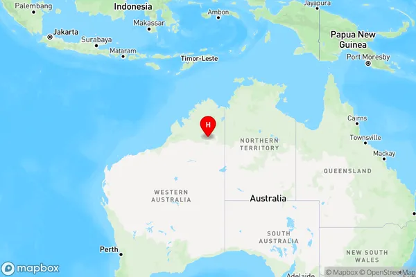 Mueller Ranges,Western Australia Region Map