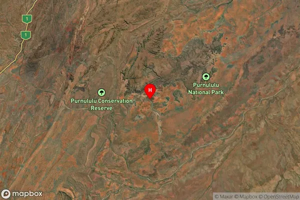 Purnululu,Western Australia Satellite Map