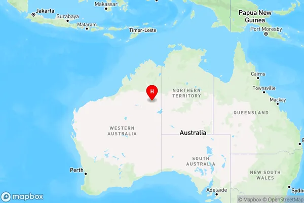 Tanami,Western Australia Region Map