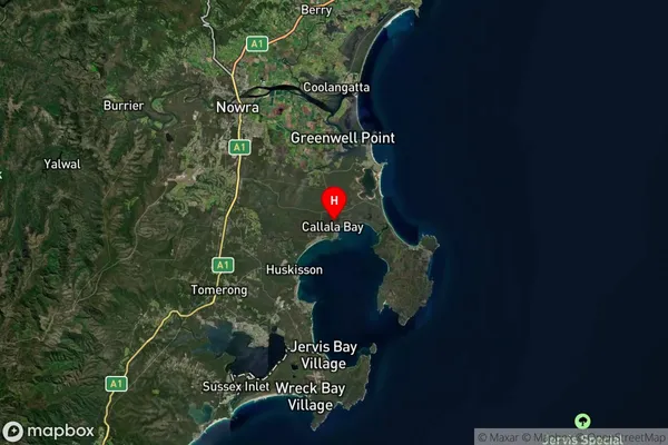 Callala Bay,New South Wales Satellite Map