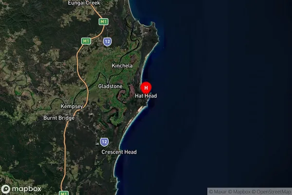 Hat Head,New South Wales Satellite Map