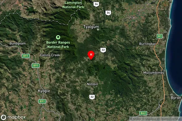 Mount Burrell,New South Wales Satellite Map