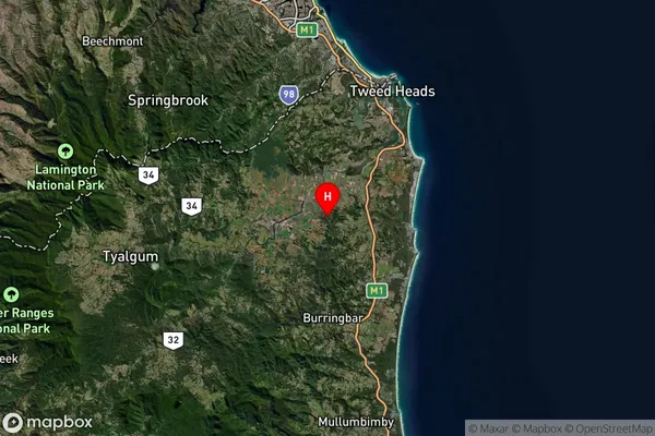 Nunderi,New South Wales Satellite Map