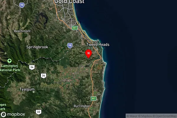 Terranora,New South Wales Satellite Map