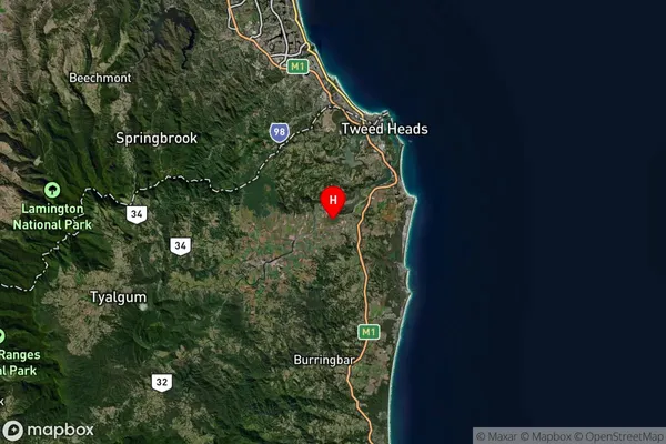 Tumbulgum,New South Wales Satellite Map