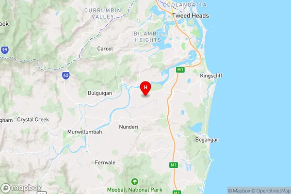 Tumbulgum,New South Wales Area Map