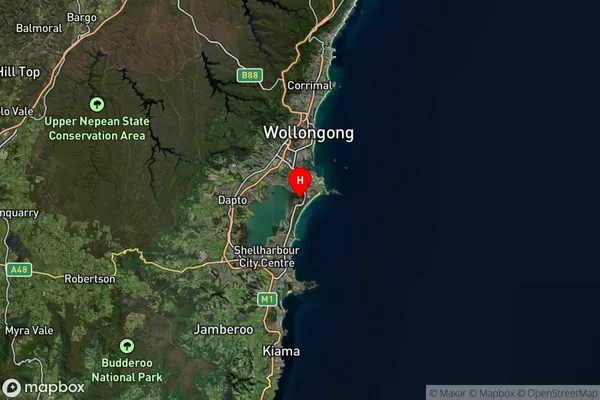 Primbee,New South Wales Satellite Map