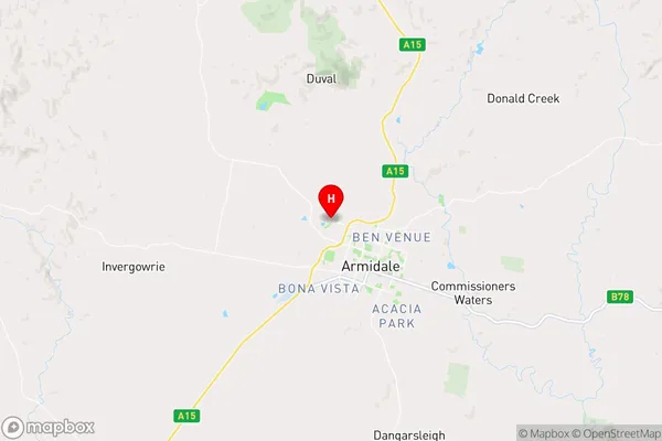 Armidale Dc,New South Wales Area Map