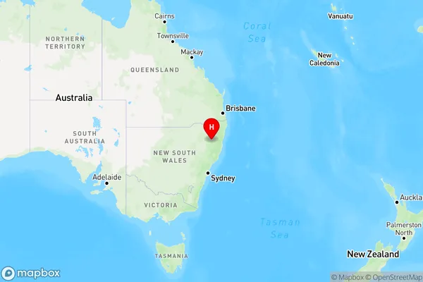 Armidale Dc,New South Wales Region Map